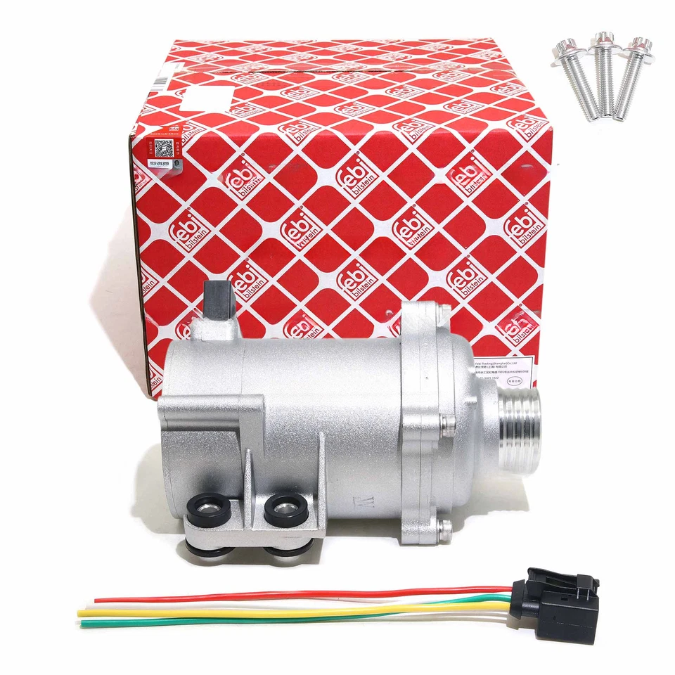 Bomba de água elétrica FEBI com kit termostato para BMW 328i 528i 530xi 525xi X3 X5 - Imagem 3 de 4