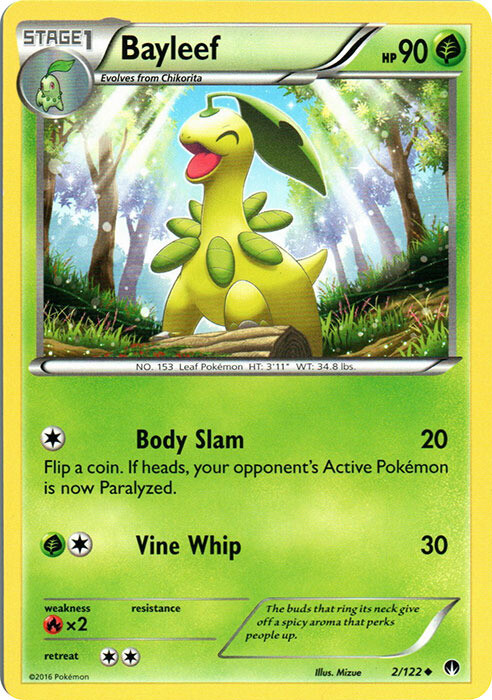 Pokemon - Bayleef - 2/122 - Uncommon - XY - BREAKPoint - NM