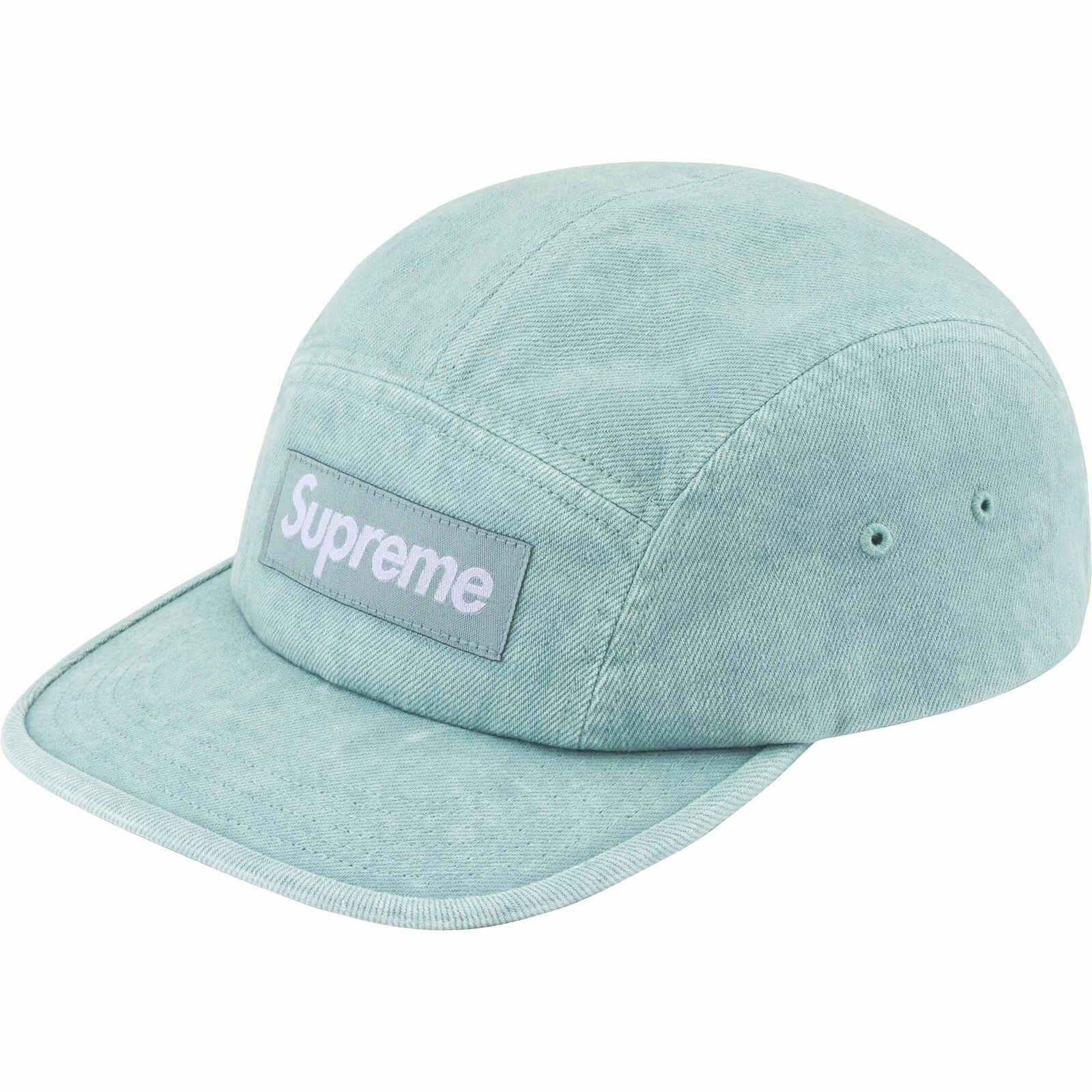 Casquette de camp en denim suprême noire SS24   EN MAIN, flambant neuve ! Livraison gratuite !