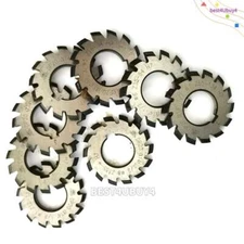 8 Pcs/Set Involute Gear Cutter DP20 DP22 DP24 PA14-1/2 HSS No1-8# 14.5° Degree