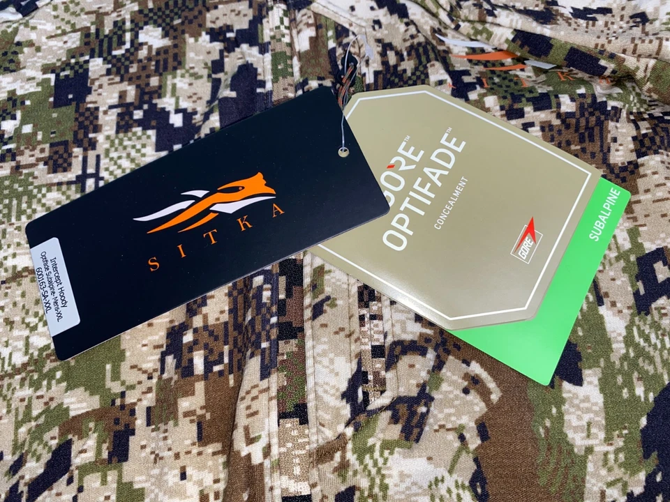 Sitka Gear Intercept Hoody Men's 2XL Optifade Subalpine Merino Wool Blend NWT - Image 3 of 4