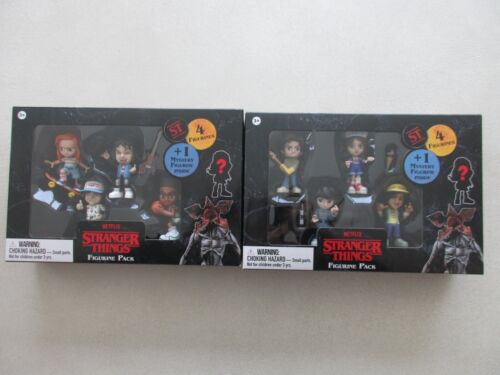 2X STRANGE THINGS FIGURE PACK TTBE/NEW 8 FIGURES + 2 MYSTERY FIGURES - Picture 1 of 10