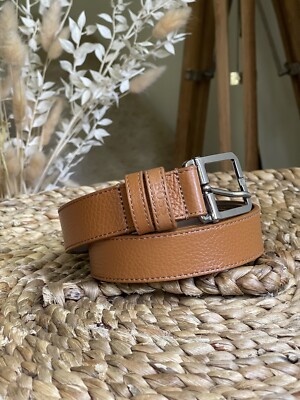 Hugo Boss Brown Leather Belt 85-32 Pre-Loved Luxury Malaysia, Pre-Owned Luxury Malaysia  main image 2