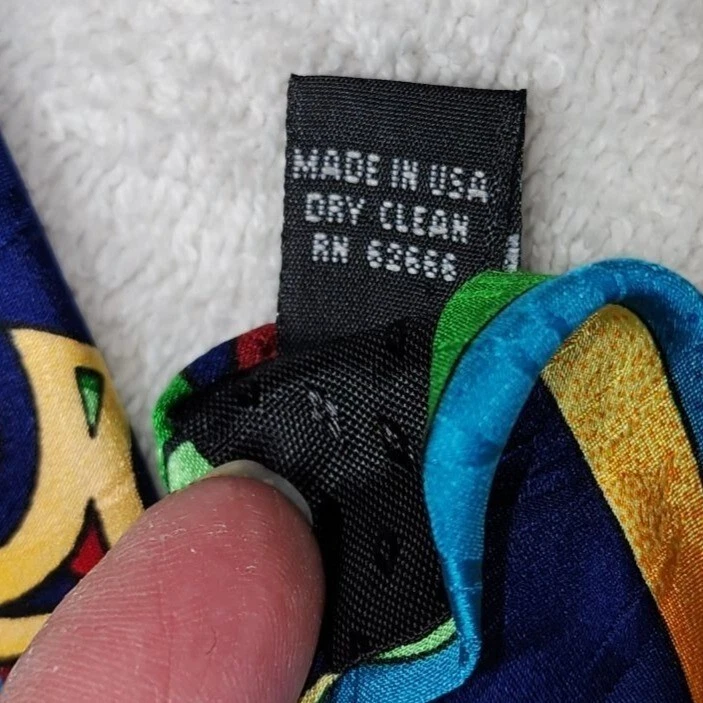 Rush Limbaugh No Boundaries Silk Necktie Mens Multicolor USA Chain Classic Fit - Image 4 of 4