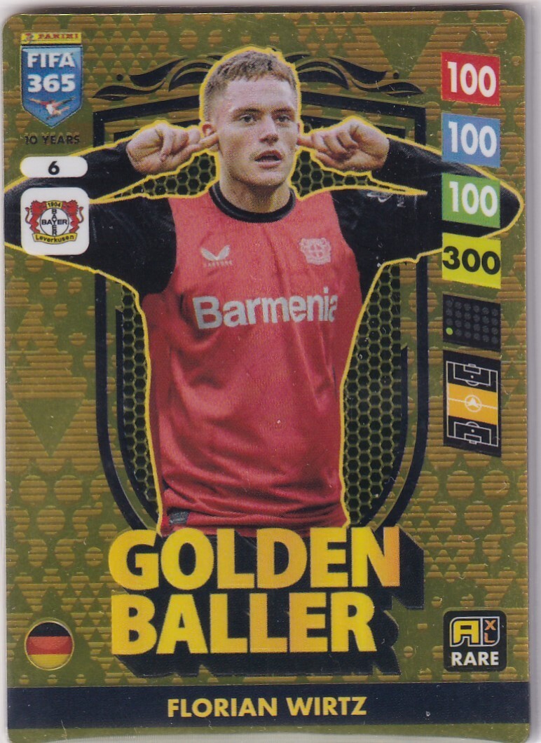 Panini Adrenalyn XL FIFA 365 2025 No. 6 Florian Wirtz Golden