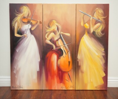 Colorful Trio: Faceless Musicians Unveiling Harmonies