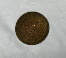 Wheeler & Wilson Sewing Machine - Model D-9 - Brass Badge - Emblem - Nameplate