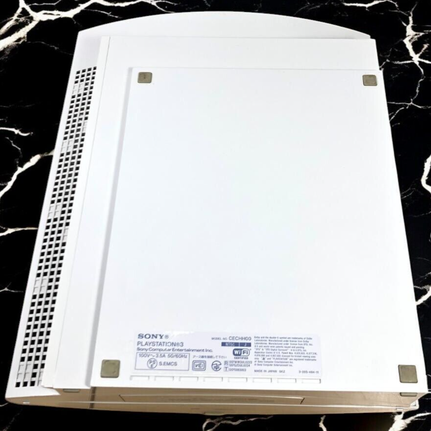 PlayStation 3 40GB Ceramic White Black CECHH00 Console PS3 select