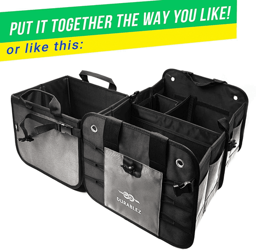3 Compartment Separable Collapsible Car Trunk Storage Organizer for SUV Minivan - Picture 4 of 7