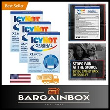 XL Pain Relief Patches - Fast Relief for Back  Large Areas, 3 Count
