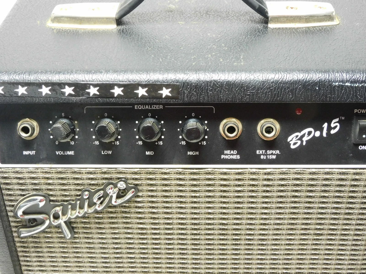 Fender Squier BP 15 Guitar Amplifier Closed Back w Equalization