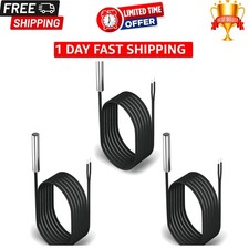 DROK 10K Temperature Sensor Probe 3Pcs, 1 Meter Waterproof Temp Sensor Probe