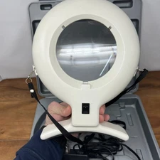 Wearable Portable hand holder Magnifier Lamp APCO #LM747 Visual Mate + Case Vtg