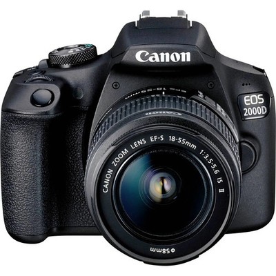 Canon EOS 2000D Digitalkamera SLR Kamera 24.1 MPix Fotokamera Schwarz