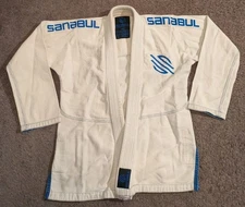 Sanabul Essential BJJ Jiu Jitsu Gi White Adult Size A0 MMA