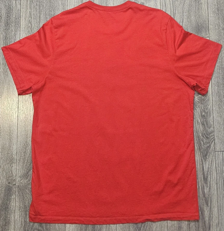 Camiseta Nike Air Manga Gráfica Roja DC9101 657 Para hombres Talla 2XL Just Do It Foto 2 de 4