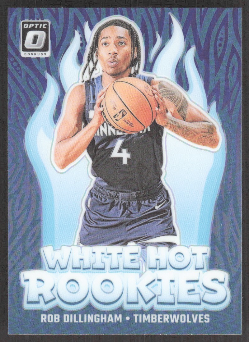 2024-25 Donruss Optic White Hot Rookies Rob Dillingham Minnesota Timberwolves #8