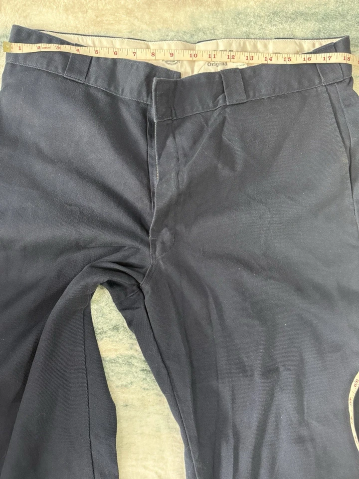 Dickies 874 Original Fit 38x32 Navy Twill Workwear Trousers Straight Leg, photo 3 of 5