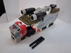 VINTAGE 1996 HASBRO OPTIMUS PRIME & TRAILER MACHINE WARS NOT CMPLT MISSING PARTS