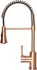 Copper Pull Out Kitchen Faucet Single Level Solid Brass Kitchen Sink Faucet