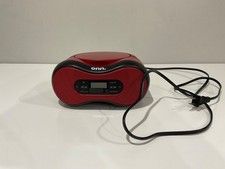 Onn Groove Boombox CD Player with Bluetooth wireless Technology -radio RED
