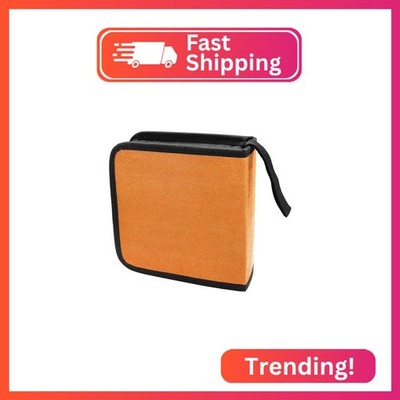 LHDOS Car CD Case, 40 Capacity DVD Disc Storage Binder Wallet, Portable Hard Pla