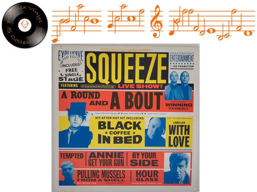 Squeeze Around A Bout Vinyl LP + Insert & 7"" Single A1U B1U Limited Edition - NM