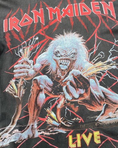 A Real Live One Iron M. Band Tee, Big Print, 90s Vintage Graphic T-Shirt 104838 - Picture 2 of 6
