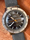 Vintage 1978 Timex Viscount Automatic  "Racing Stripe" Cushion Case 38mm Watch