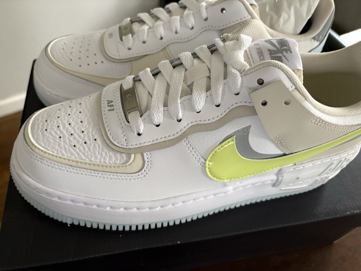 【NIKE】 WOMEN'S AIR FORCE 1 SHADOW ◆大人気◆ FB7582 100 Nike Women's Air Force 1 Low Shadow White Lemon Twist Shoes