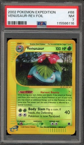 Pokemon Venusaur Expedition Reverse Holo Rare #68 PSA 7