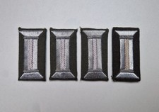 4 DDR NVA &Auml;rmelpatten (handgestickt) f&uuml;r Offiziere der Landstreitkr&auml;fte 50/60er