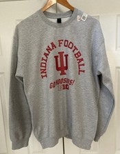 Indiana Hoosiers Football Cotton Sweatshirt Size Medium