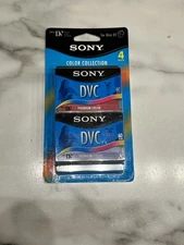 4 Sony Mini DV Tapes NEW SEALED DVC Digital Video Cassette Tape 