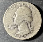 1941-D Silver Washington Quarter (Circulated) - (#3051) Very Fine Condition