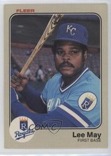 1983 Fleer Lee May #118 11pj
