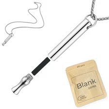 Habit Control Quit Smoking Inhaler - Breathing Necklace Anxiety & Stress Relief