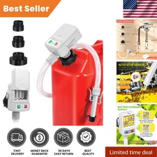 Battery-Powered Fuel Transfer Pump - No Spill Siphon for Gas, Diesel, Kerosene