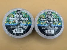 Hippie Crafter Clear Double Sided Tape 2in wide 90ft long (2 pack)