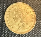 1857 Type 3 Indian Princess Head Gold Dollar