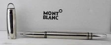 Montblanc Meisterstuck Star Walker Ballpoint Pen Black Ink And Full Silver Body.