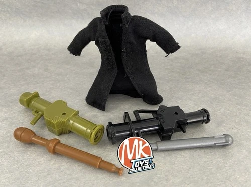 1994 1995 GI JOE SGT SAVAGE ACCESSORIES LOT - LAUNCHERS, MISSILES & CLOAK