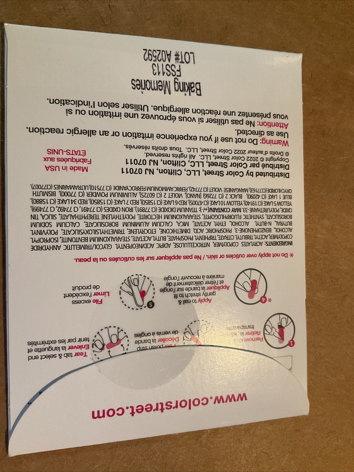 Color Street Nail Strips Baking Memories eBay