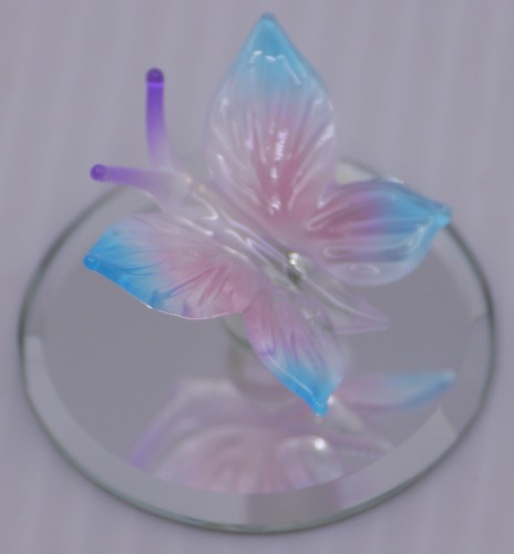 1998 GLASS BARON HAND CRAFTED BUTTERFLY FIGURINE - Picture 3 of 4