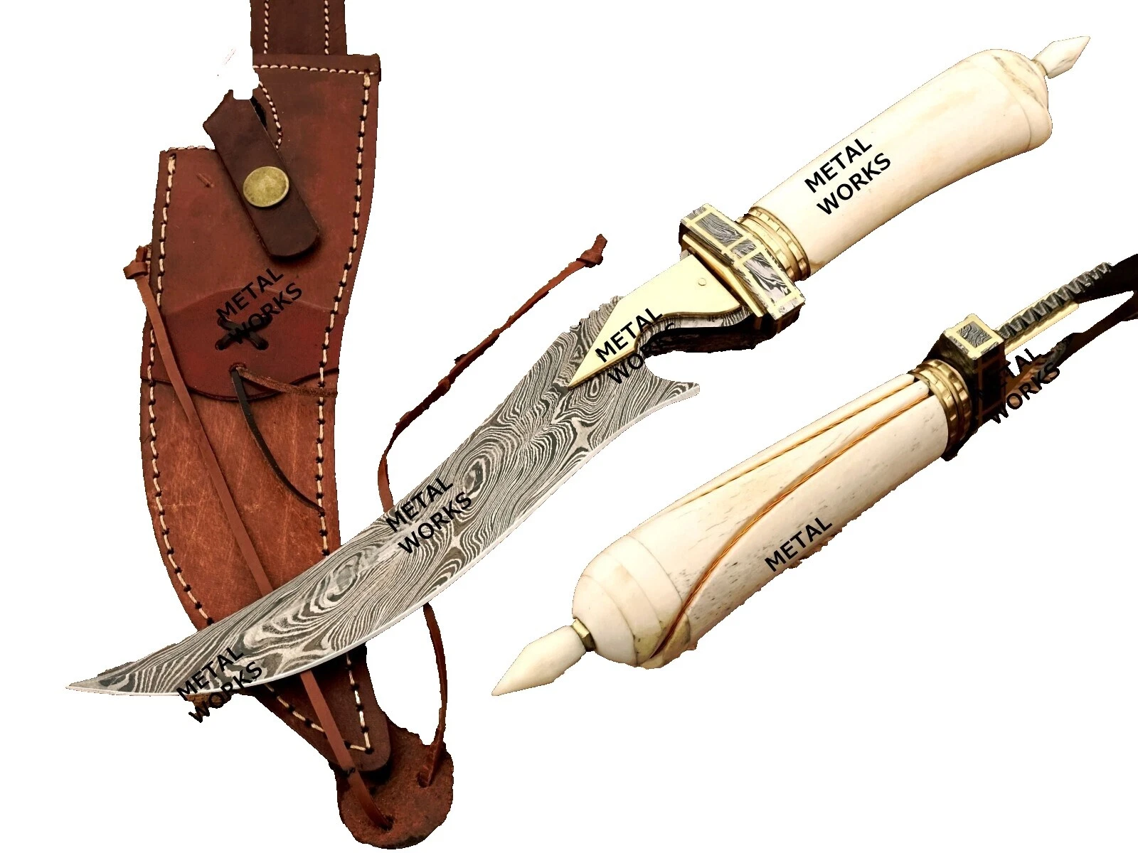 Bone Handle Collectible Modern Custom & Handmade Fixed Blade Knives