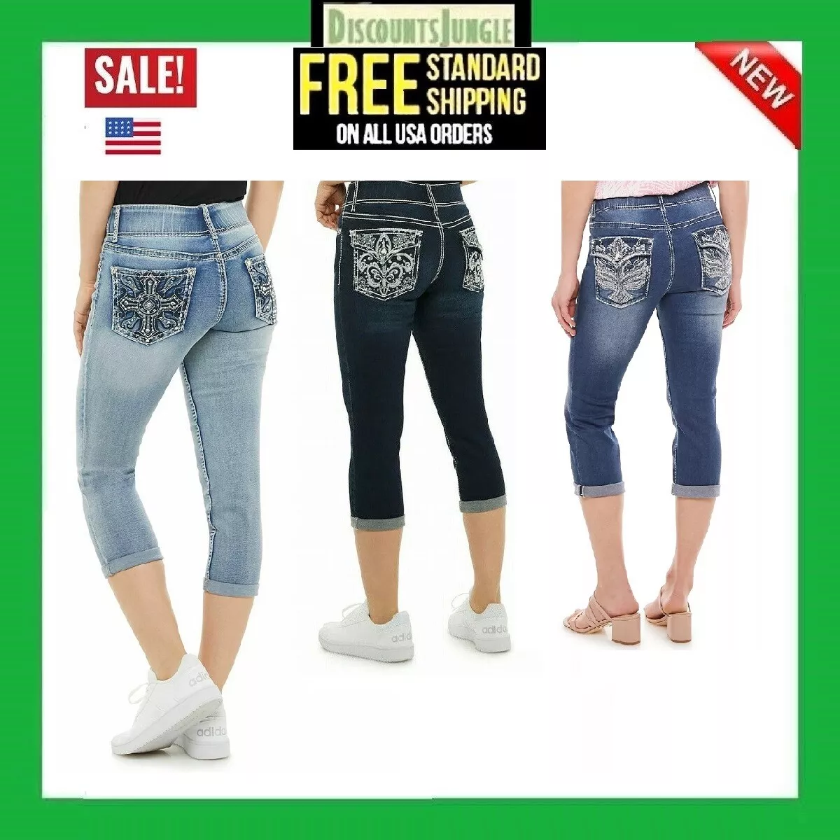 Buy Flying Machine Women Mid Rise Capri Jeans - NNNOW.com