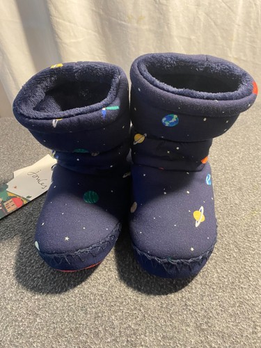 Joules Padabout Slippers Rocket Theme Boys Size 11 Little Kids House Shoes