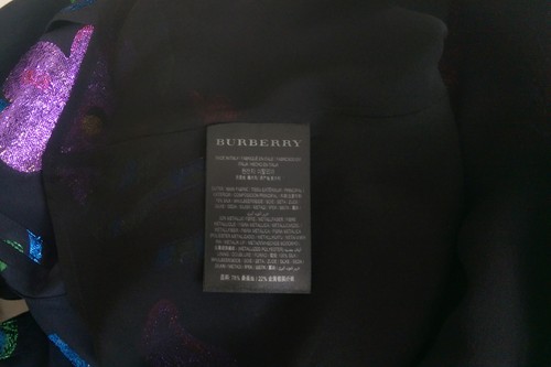 NWT BURBERRY Floral Fil Coupé Silk Blend Caped Shirt, IT 38, US 2, Small - Picture 12 of 15