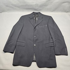 Burberry Mens Blazer 3 Button Wool/tactel Blend 40r Black