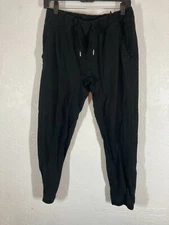 WT02 Men Sz S Cotton Twill Jogger Pants Black NWOT Amazon Straight Leg Casual